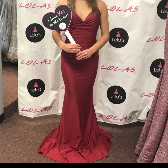 Scarlett Red/ Crimson Prom Dress - Picture 2 of 4